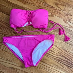 Hot Pink Michael Korea two piece Swimsuit